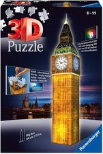 RAVENSBURGER, Puzzle 3D 216 Pièces Big Ben illuminé, RAV125883