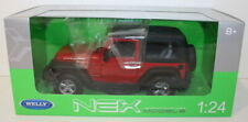 Welly NEX 1/24 Scale 22489W - 2007 Jeep Wrangler - Red - Hard Top