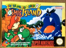 YOSHI'S ISLAND - BOÎTE VIDE ORIGINALE SUPER NINTENDO SNES PAL FAH Très Bon état