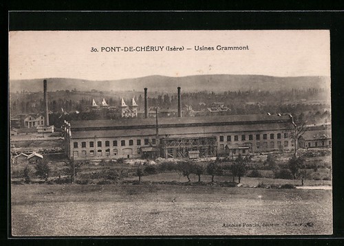 Cpa pont chéruy - pont-de-chéruy,, usines