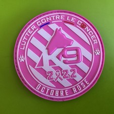 Ecusson Cyno K9 Octobre Rose Police Gendarmerie Patch  Pvc  Collector