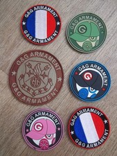 lot écussons airsoft G&G Armament insignes collection