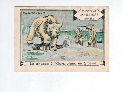 Chromo chasse ours - à, l'ours