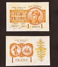1920 - 1 Francs - Mines Domaniales Françaises de la Sarre (REPRODUCTION)
