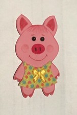 Insigne tissus à coudre "Petit Cochon artisanat Russe Zino" ou marque page
