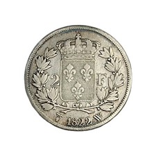 Louis XVIII 2 Francs 1822 W