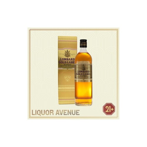 Lombard gold label blended - label,