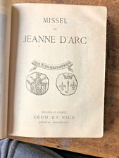 Ancien missel de Jeanne D'Arc n°: 1014 Zech et Fils MB OFFICES MESSES RELIGIEUX