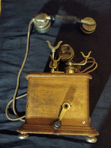 Ancien téléphone bureau - ancien, de