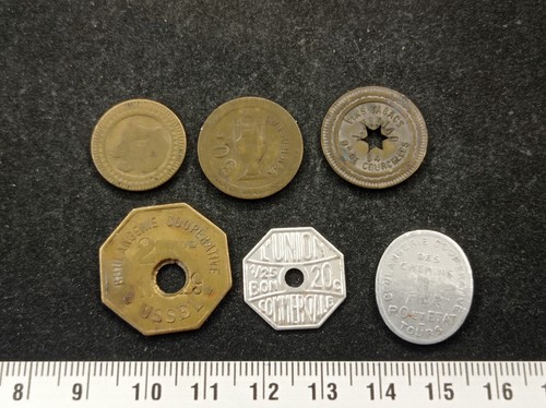 Lot jetons consommation - 6,