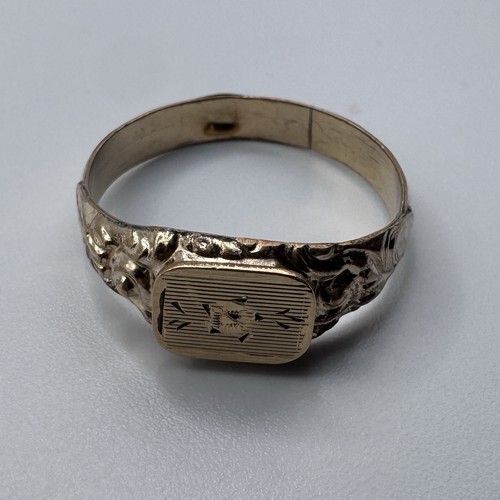 Bague ancienne plaque - bague,