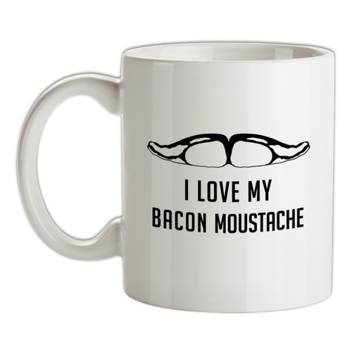 Love mon bacon moustache - love,