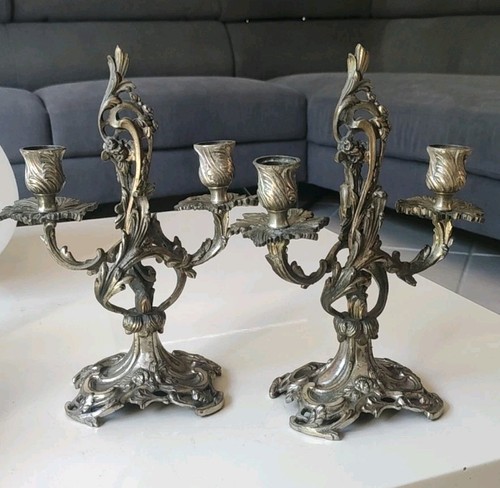 Paire candélabres style - paire,