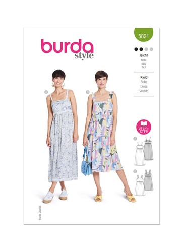 Burda 5821 chemise - chemise, patron