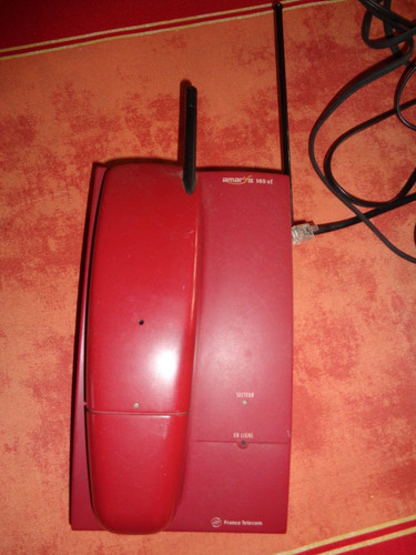 Ancien telephone rouge france - ancien,