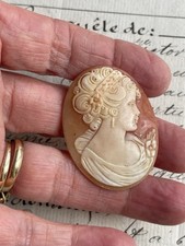 Camée coquillage profil de