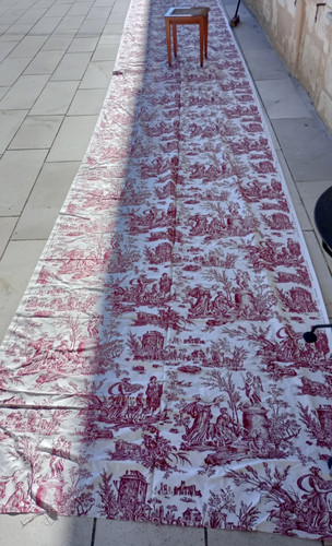 Coupon tissu style toile - coupon,