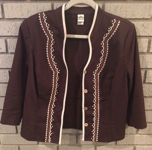 Sangria brown blazer jacket - sangria,