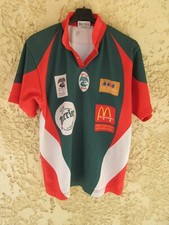 Maillot Rugby Club de NÎMES vintage French Flair shirt vert Perrier S