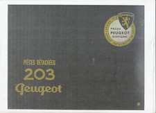 Catalogue de piéces pour peugeot 203 tout types 