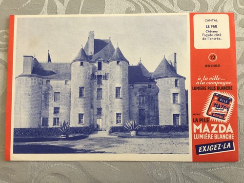 Buvard pile mazda - pile, château