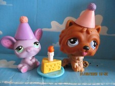 PETSHOP  DUO : SOURIS N°1830 + CHIEN CHOW CHOWN°1831 + ACCESSOIRES  D'ORIGINE