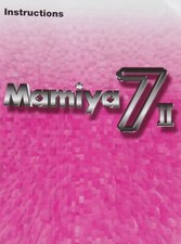 INSTRUCTIONS MANUAL MAMIYA 7II 7 II