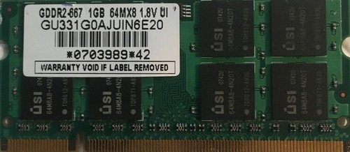 Mémoire 1gb sodimm - 1gb,