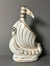 BOUTEILLE en PORCELAINE de LIMOGES COGNAC LARSEN DRAKKAR L'INVINCIBLE - C.OMPLET