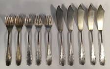 Couverts En Poisson Art Nouveau Argenté 10 Pièces W&B 90e Édition