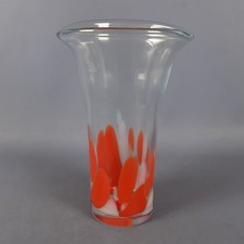 Vase En Verre Murano Rouge