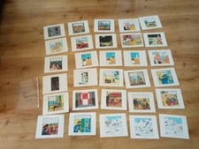 rare lot 30 grandes planches cartonnées Tintin moulinsart planche  strip