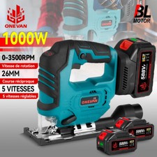 Scie Sauteuse Sans Fil électrique Moteur Brushless pour Makita 18V Batterie 