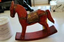 Magnifique Petit Cheval en Bois à Bascule Ancien en Très Bon etat 