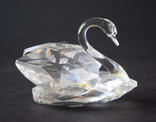 Cygne cristal taillé à - cristal,