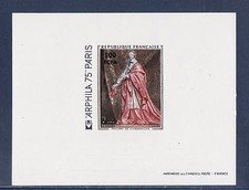épreuve de luxe  CFA Réunion  tableau  de Champaigne  Richelieu   arphila 1975