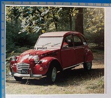 CITROEN 2CV 4 ROUGE caractéristiques document  photo clipping 