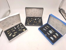 LOT 3 COFFRETS PIN'S AEROSPATIALE AVION FUSEE MISSILE HELICOPTERE SATELLITE.....