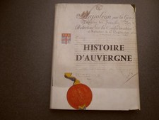HISTOIRE D'AUVERGNE ANDRE GEORGES MANRY NUMEROTE EDITIONS VOLCANS