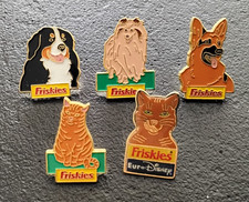 Pin’s Lot de 5 Animaux Chiens Chats Friskies (108)