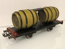 Jouet Ancien train en tôle Wagon Tonneaux BLZ O