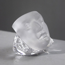 Hilton Mc Connico & Daum France presse papier cristal aux deux visages