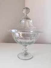 Ancienne coupe bonbonnière drageoir en cristal style Baccarat 