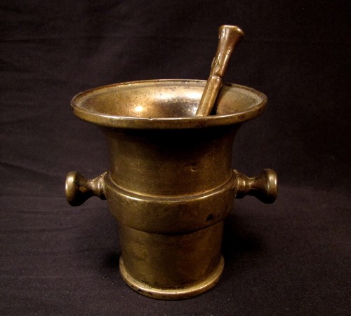 Mortier pilon bronze - mortier,