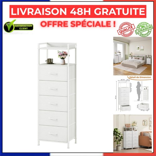 Somdot commode haute tiroirs - commode, 5