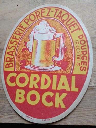 étiquette biere brasserie