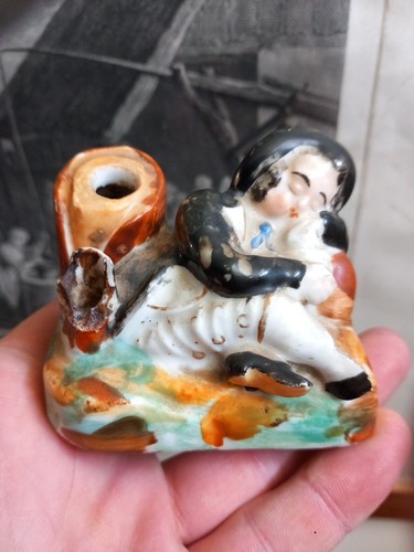 Ceramic inkwell pen - , holder