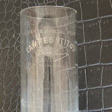 ancien verre de lampe a
