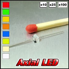 373# Axial LED Available white, warm white, red, blue, yellow, orange, green