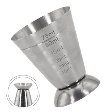 75ml Mesure Tasse Doseur Shot Assortiment Cocktail Verseur Argent 1pcs